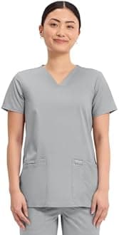 Cherokee Medical Women's Scrub Top V-Neck Modern Classic Fit with 3 Pockets, Ultra Soft and 2-Way Stretch Fabric - WW620