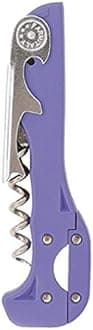 Franmara Boomerang Two-Step Corkscrew Wine Opener with Built-In Foil Cutter and Bottle Opener - Purple