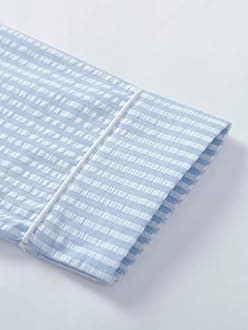 Latuza Women's Seersucker Robe Cotton Bathrobe with Pockets