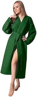 BAGNO MILANO Women's Robes, Waffle Robes For Women, Turkish Cotton Bathrobes For Women