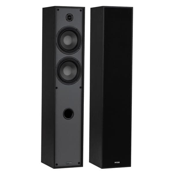 Classic T65 Floor-Standing Tower Speaker Pair (Black)