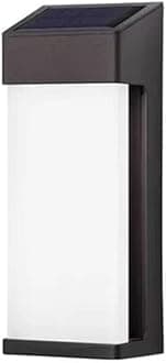 WOLONG Outdoor Solar Lights IP65 Waterproof Solar Fence Lights LED Wireless Lights Security Lights Solar Powered Motion Sensor Lights,for Deck Patio Yard Garden Path Solar Wall Lights,Black