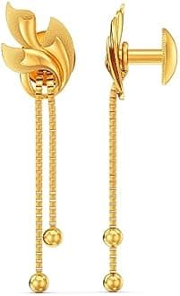 Joyalukkas 22K 916 Purity Mirage Women Gold Earrings for Women