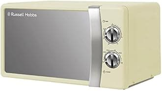 Russell Hobbs RHMM701C 17 Litre 700 W Cream Solo Manual Microwave with 5 Power Levels & Supreme Steam Iron, Powerful vertical steam function