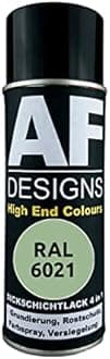 Alex Flittner Designs 400ml RAL 6021 Pale Green Metal Protective Paint Spray Can - Rust Protection Paint Spray - Weather Resistant, Corrosion Protection