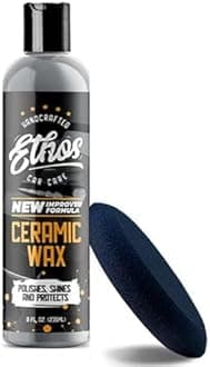 Ethos Handcrafted Car Care Automotive Mirror Like Waxed Finish Paint Sealant Infused with Ceramic Coating Technology Carnauba Wax (16 oz)