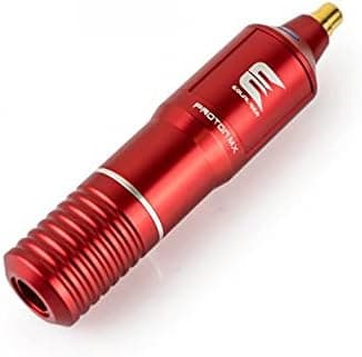 Kwadron Equaliser Proton Rotary Pen Tattoo Machine Pro Light Tattoo Equipment, Aluminum, 3.5 mm Stroke, Red