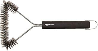 Weber 17631 Chimney Starter Set & Amazon Basics 12-Inch 3-Sided Grill Brush