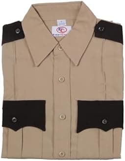 First Class 100% Polyester Two Tone Men's Uniform Shirt