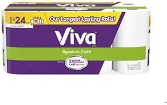 2 Set-Viva Signature Cloth Paper Towels, Choose A Sheet, 8 Triple Rolls (=24 RegularRolls)