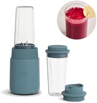 Bella 6-Piece Portable Blender, Juicer & Smoothies, Press & Twist Design, EverGood™ & Dishwasher Safe Parts, BPA Free, 4-Point Stainless Steel Blade, Wrap