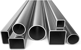 Stainless Steel Square Tubing Tube 25mm x 25mm x 1.2mm x 860mm, 1" x 1" x 1/20" x 33.86" Long, 10 Pack 304 SS Square Tubings 1.2mm Thickness Polished Finished from Bopaodao