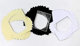 Bespoke Computer Cut Photo/Picture Frame Mounts - Pack of 10 - Frame Size 20"x16", Mount Size A3 - Color White