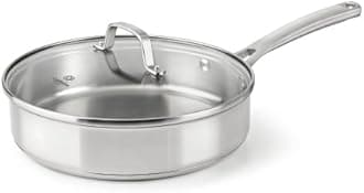 Classic Stainless Steel Cookware, Saute Pan, 3-quart