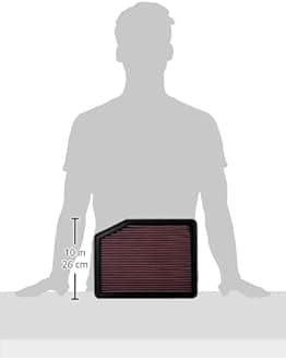 K&N Filters 33-2493 Washable and Reusable Car Replacement Air Filter