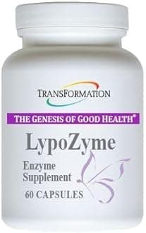 TRANSFORMATION THE GENESIS OF GOOD HEALTH LypoZyme Enzyme Supplement, Advance Lipase Enzyme Blend for Healthy Digestion & Nutrient Absorption, Non-GMO,60 Cap