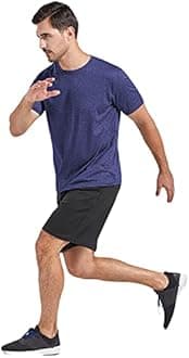 5 Pack Men's Dry Fit T Shirts, Athletic Running Gym Workout Short Sleeve Tee Shirts for Men