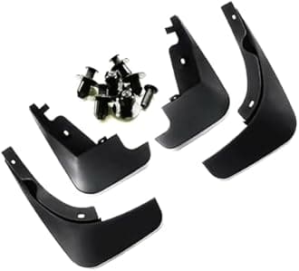 Autokaar O E Type Car Mud Flap Box Shape Splash Protection Guard Tyre Flap Complete Set of Front & Rear Tires for Honda WRV