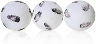 Decorative Balls for Centerpiece, Set of 3, 4 inch, Feather Pattern, Coffee Table Decor