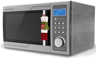 PTFNY 3 Piece Set Christmas Snowman Refrigerator Door Handle Covers Appliance Handle Covers Christmas Decorations Fits Standard Size Kitchen Refrigerator Microwave Oven Or Dishwasher