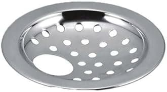 COATS Stainless Steel Drain Strainer Cover Jali with hole for Kitchen Sink, Bathroom, Wash Basin, Washing Machine | Floor Stainless Steel Jali with Chrome Finish - Silver /5-inch