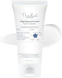 Blanc Doux Oligo Hyaluronic Acid Facial Foam Deep Hydrating Cleanser 4.05 fl. oz. for Dry, Sensitive Skin VEGAN Certified Deeply Moisturizing Face Wash | K-Beauty Korean Skin Care