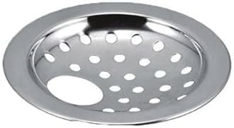 COATS Stainless Steel Drain Strainer Cover Jali with Hole for Kitchen Sink, Bathroom, Wash Basin, Washing Machine | Floor Stainless Steel Jali with Chrome Finish - Silver /4-inch