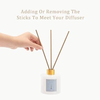 Chloefu Lan Reéd Diffuser,6.7 oz Natural Essential Scented Oil with Diffuser Sticks, Best for Bathroom Decor, Living Room Decor, Home & Office Decor, Aromatherapy Diffuser Oil Gift Set