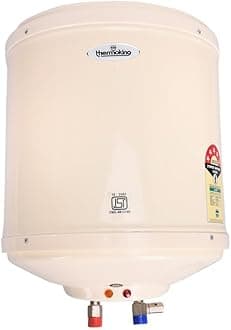 Thermoking 10 Litre Instant Water Heater (Geyser) with METAL outer Body |Compact Size|Suitable-High-rise Buildings|6 Bar High Pressure 5 Star rating |Made for Kitchen and Bathroom Applications (Ivory)