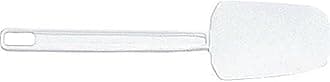 Rubbermaid Commercial Products Scraper Spatula, 9.5-Inch, White, Spoon Shaped Food Scraper for Baking/Mixing/Cooking in Kitchens
