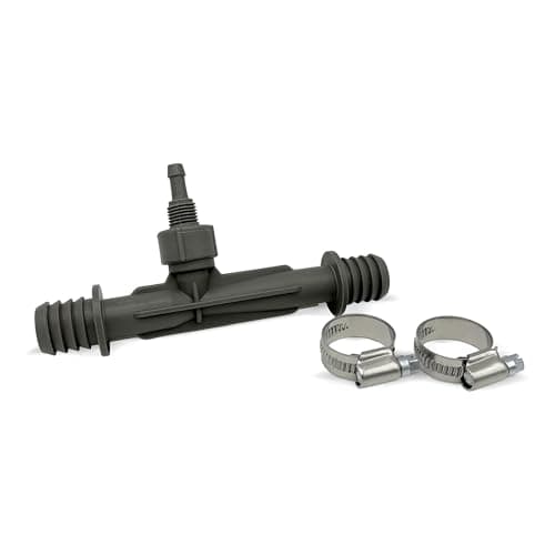 Ozone Venturi Injector for Cold Plunge, Ice Bath, Spa & Pool Pumps, 3/4" Barbed Inlet/Outlet, 1/4" Ozone Port, PVC Water Treatment & Fertilizer Injection for Irrigation