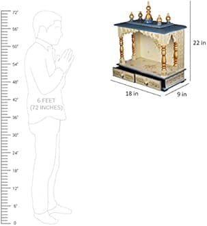 Wooden Temple (Blue and White)