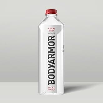 BODYARMOR SportWater Alkaline Water, Superior Hydration, High Alkaline Water pH 9+, Electrolytes, Perfect for your Active Lifestyle, 1.5 Liter (Pack of 12)