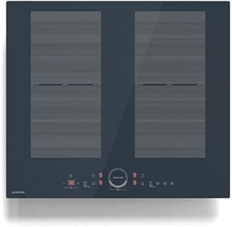 Klarstein Delicatessa 60 Induction Hob - 4-Zone Built-In Induction Cooker, 7000W With Thermoboost, Flexzone, Slider Control, Child Lock & Safety Features, Black Glass-Ceramic