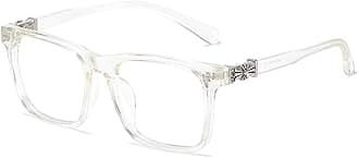 GenericClassic Non-prescription Eyeglasses Thick Square Frame Clear Lens Glasses for Women Men