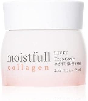 ETUDE Moistfull Collagen Deep Cream 75 ml (21AD) Facial Moisturising Skin Care Cream Super Collagen for Healthy Skin