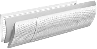 Flow Deflector For Air Conditioner, Split Unit Baffle Shield, Anti-Direct Blowing Central Air Deflector With Adjustable Wing For AC Wall(Cotton filter-S)