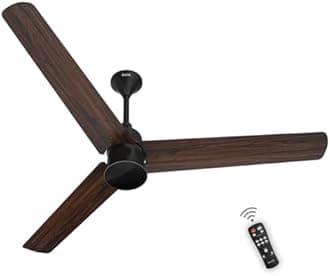 Polycab Silencio Mini 900mm 5-Star BLDC, Remote Ceiling fan for home | 55% Energy Saving, 100% Copper, High Speed, 25 Speed Setting, Reversable & Timer | 4-yr Warranty【Pearl Brown】