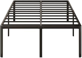 Yicensen 20 Inch King Bed Frame with Rounded Corner Legs No Box Spring Needed King Size Platform Bed Frame, Heavy Duty, Easy Assembly, Noise Free, Black.