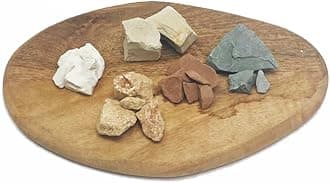 HITT Edible Clay Chunks Set – 5 Sorts of Clay for Eating 8.8 oz (250 gr) Zero Additives ASMR Food for Pica Cravings, Handpicked Edible Dirt