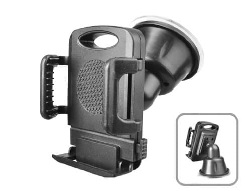 eHotCafe FCHD-852A Universal 2-in-1 Windshield and Dashboard Car Mount Holder for Smart Phone, GPS (Black)