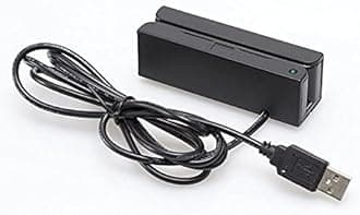 Mini Msr100 Swipe Magnetic Credit Card Reader 3 Tracks Hi/Lo Data Collector, USB Msr Stripe Card Reader for Point of Sale (POS), Access Control, ID Verify