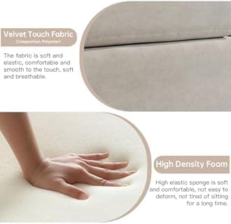 StyHube 149.6" U Shaped Modular Sectional Sofa with 4 Pillows, Upholstered Sectional Couches for Living Room, Modern Comfy 6-Seater Couch with Storage Ottoman, Deep Seat Sofa with Chaise, Beige