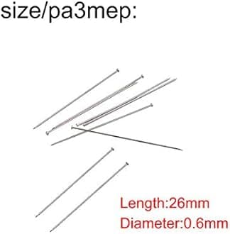 1600 Pieces Sewing Pins, 26mm Long, Silver, Stainless Steel, Durable, Head Pins for Sewing, Crafts & Jewellery Making
