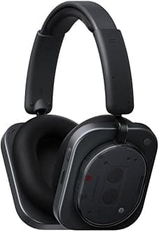 Nothing Headphone (1) Wireless Over Ear Headphones with Active Noise Cancelling, Up to 80 Hours of Battery Life, Hi-Res, Spatial Audio, Water Resistance - Black