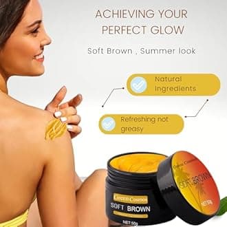 Tanning Gel, Soft Brown Intensive Tanning Gel, Best Self Tanner, Tanning Cream for Outdoor Sun, Achieve Natural Tan Skin, Self Tanning Cream, Tan Bed Cream, (50g)