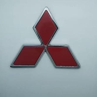 Car Emblem for Mitsubishi L200 Club,ABS Logo Automotive Front and Rear 3D Badge Car Decoration Styling Accessories,Red-XS
