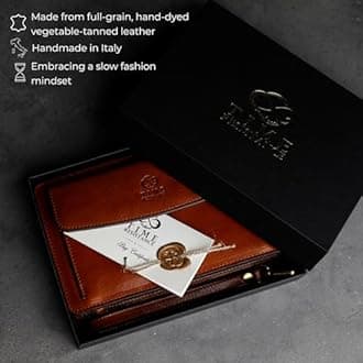 Time Resistance Lederclutch fr Herren - Herren Handtasche - Ledertasche Herren - Edles Portmonee - Umhngetasche Herren - Clutch aus Leder