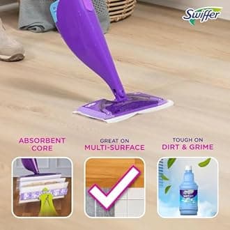 Swiffer Spray Mop Pad Refills, Multi-Surface Cleaning, Hardwood Floor Compatible, 24 Count (Pack of 1)