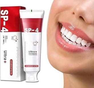 New SP 4 Ultra Brightening Toothpaste Advanced Whitening Formula for Stain Removal and Enamel Protection 30g Fresh Mint PACK OF 30 GM - 1